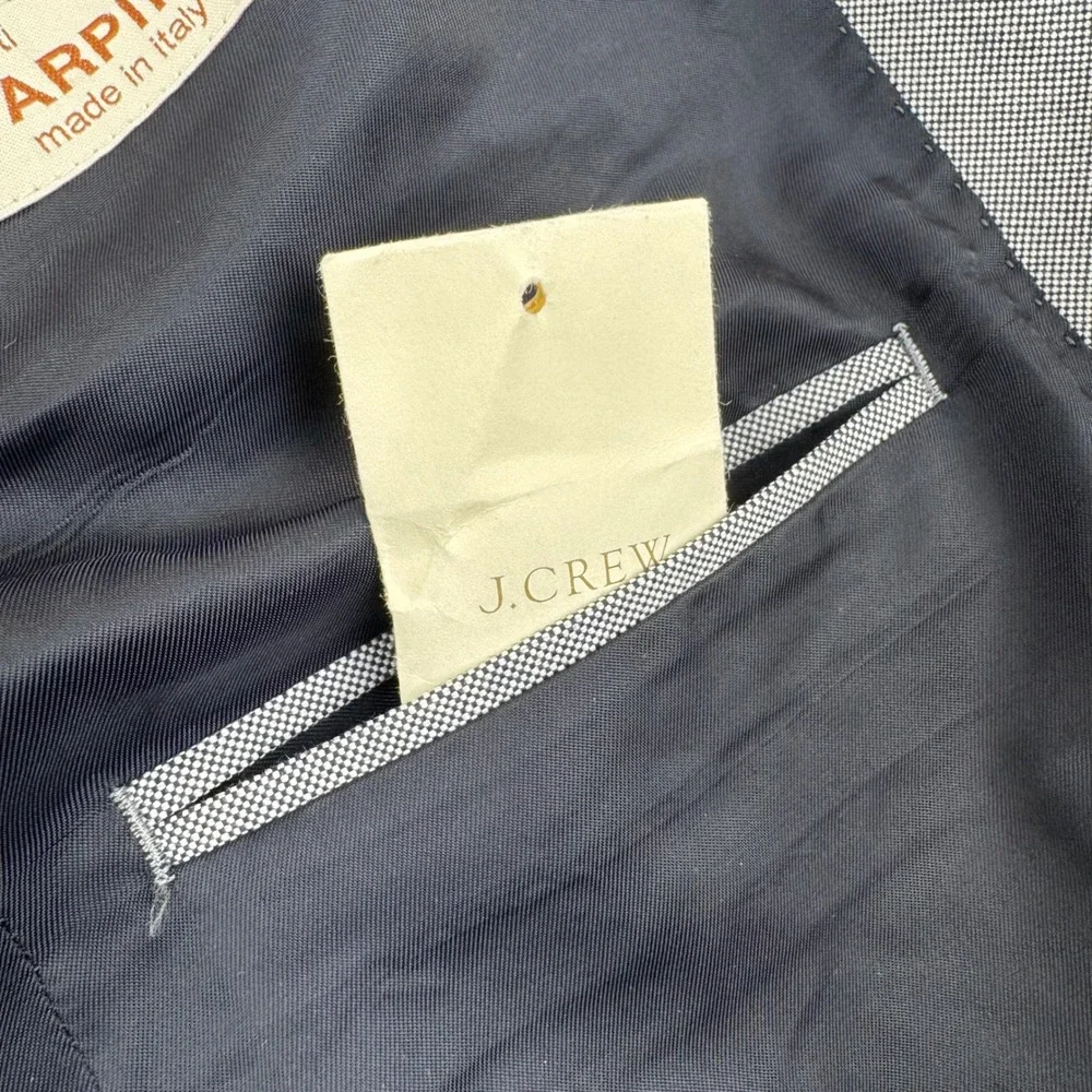 J.Crew Ludlow Blazer Mens 40R Grey Italian Cotton Two Button Sport Coat Jacket
